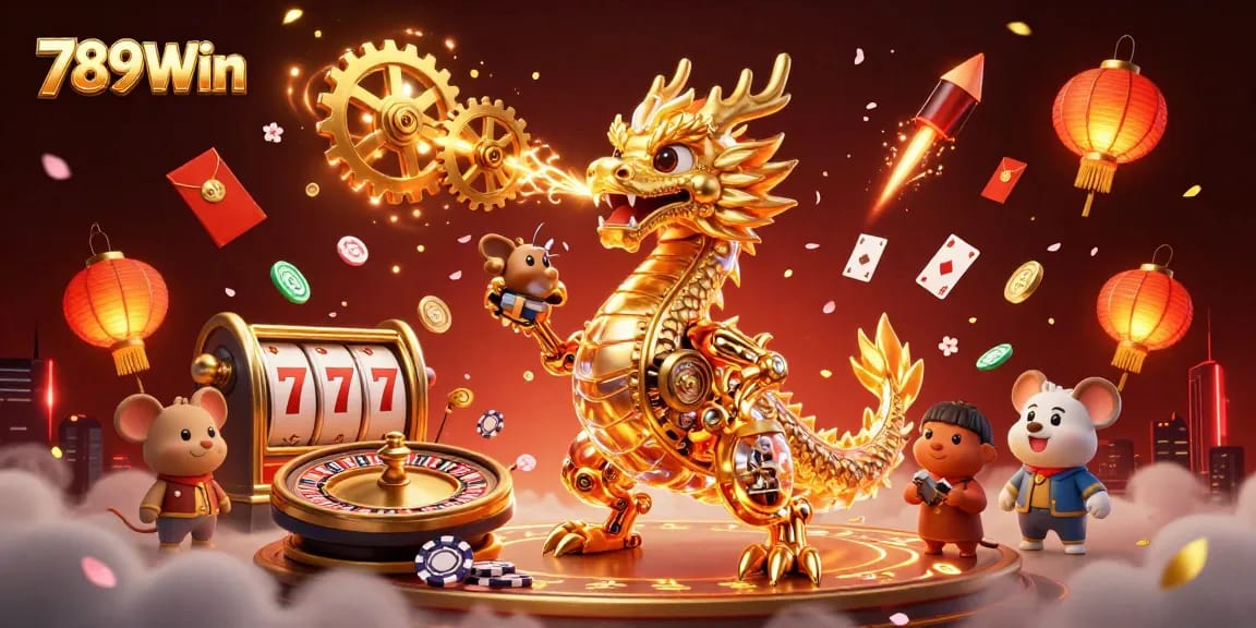 Engage in thrilling gaming action at 789Win with stunning reels, cards, and a golden dragon!