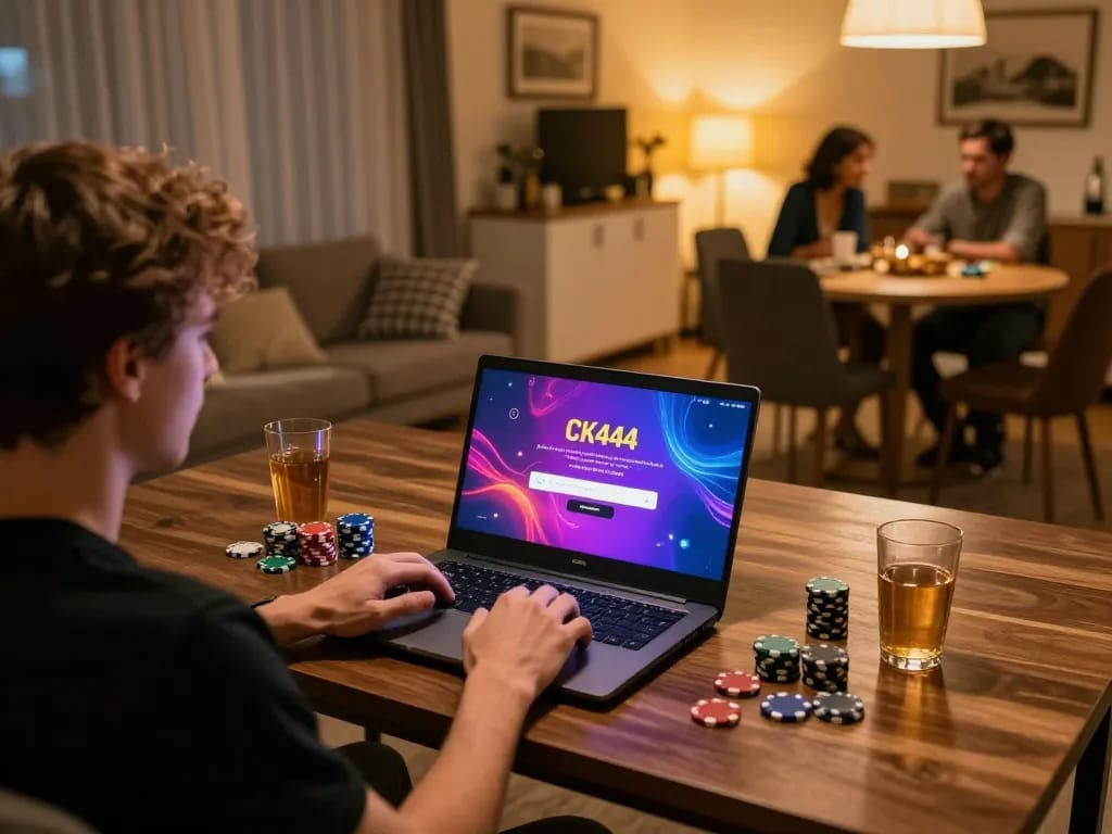 Engaging in CK444 login for online casino gaming from the comfort of home.