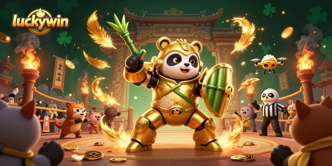 Experience thrilling wins at luckywin with a dynamic 3D casino scene featuring engaging characters and rich casino elements.
