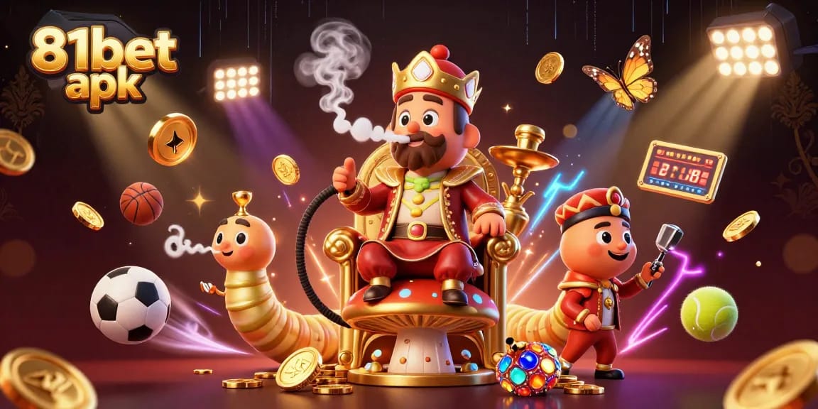 Engage in thrilling gameplay with 81bet apk, featuring a vibrant 3D casino scene filled with dynamic sports and gaming elements.