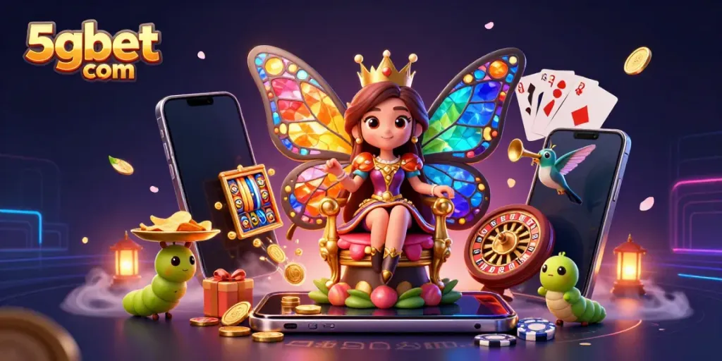 Experience thrilling jackpots at 5gbet com with animated slots, vibrant characters, and dynamic casino elements.