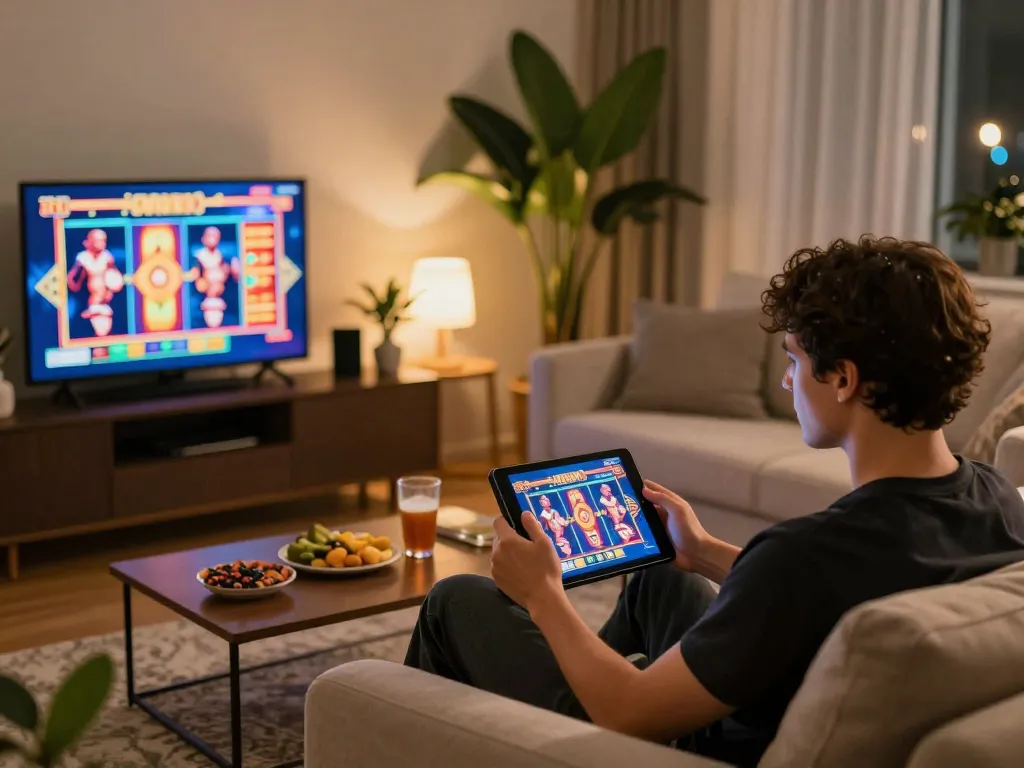 Experience 33CC online slots with engaging gameplay in a cozy living room setting
