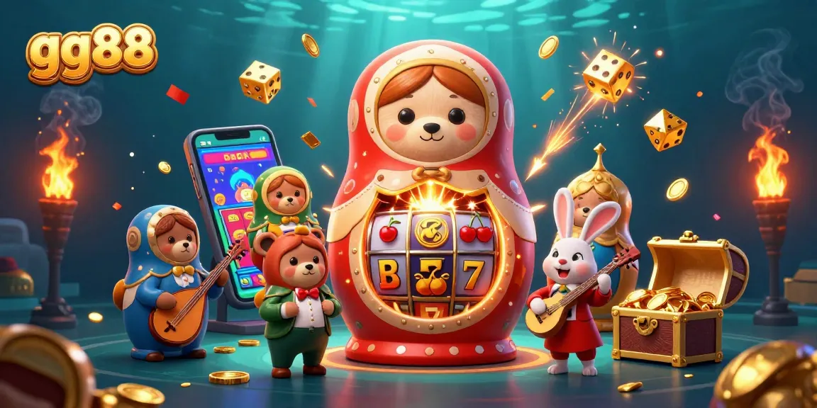 Experience sports betting excitement with gg88 featuring bears in casino outfits, jackpots, and engaging visuals.