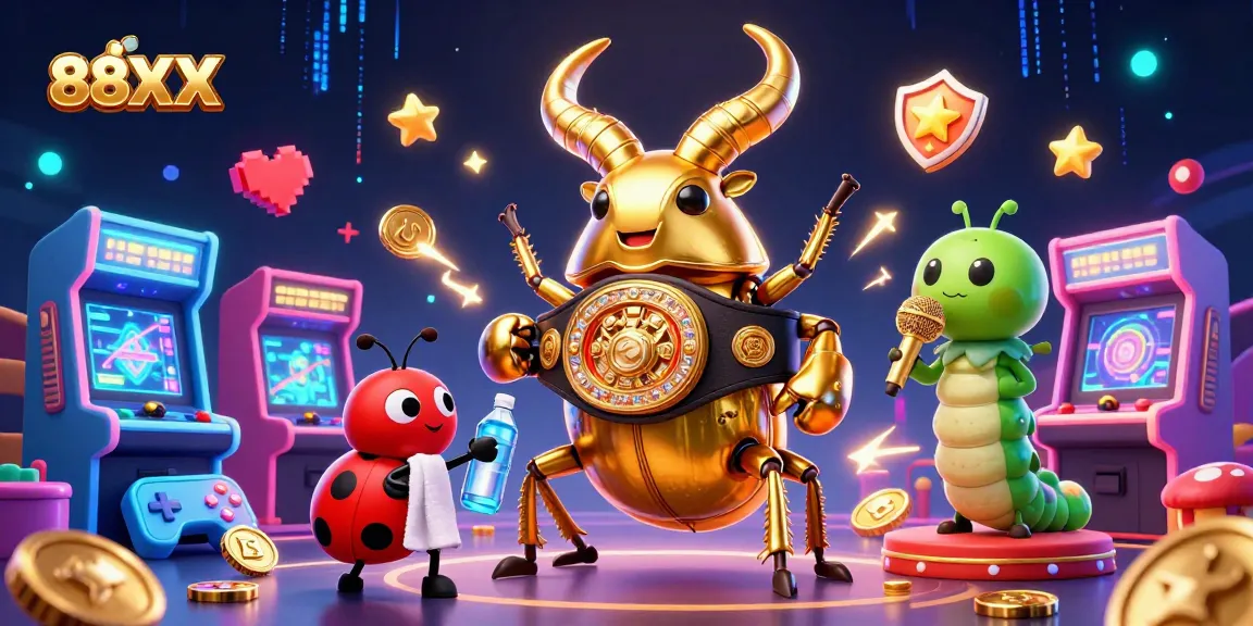 Engage in thrilling gaming action at 88XX with vibrant cartoon characters and dynamic casino elements