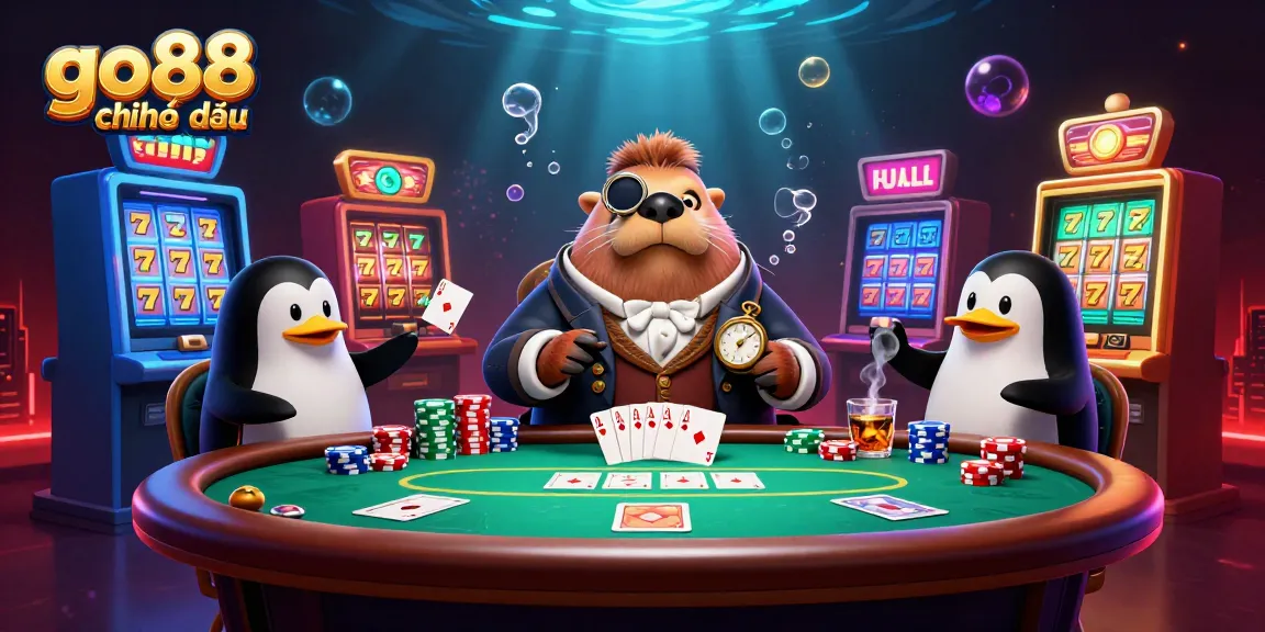 Experience the thrill of gaming with go88 chính thức at an underwater casino featuring unique creatures.