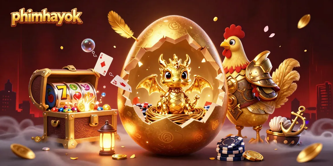 Engage with the vibrant world of phimhayok as the golden dragon emerges amidst spinning slot reels and golden treasures.