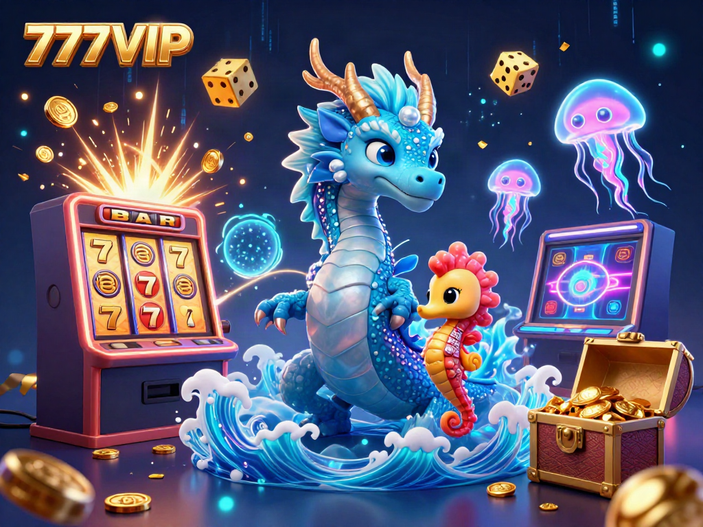 Experience the magical world of 777VIP with unique characters and vibrant casino elements.
