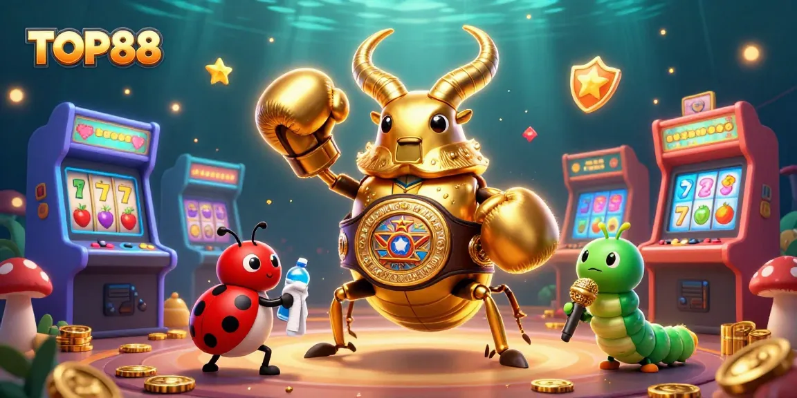 Experience gaming excitement with TOP88 in a vibrant 3D casino showdown!