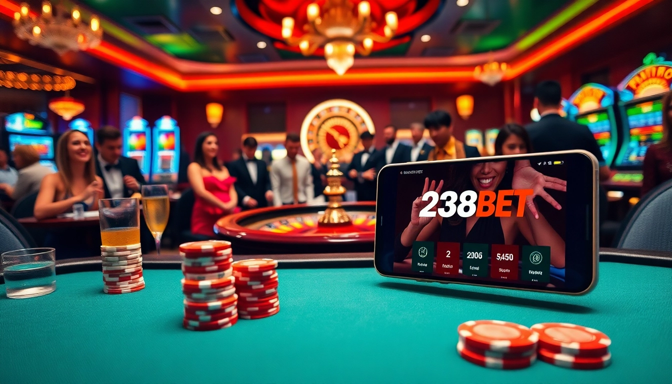 Players enjoying their time on https://258bet.bio/ with an engaging poker table and vibrant casino atmosphere.