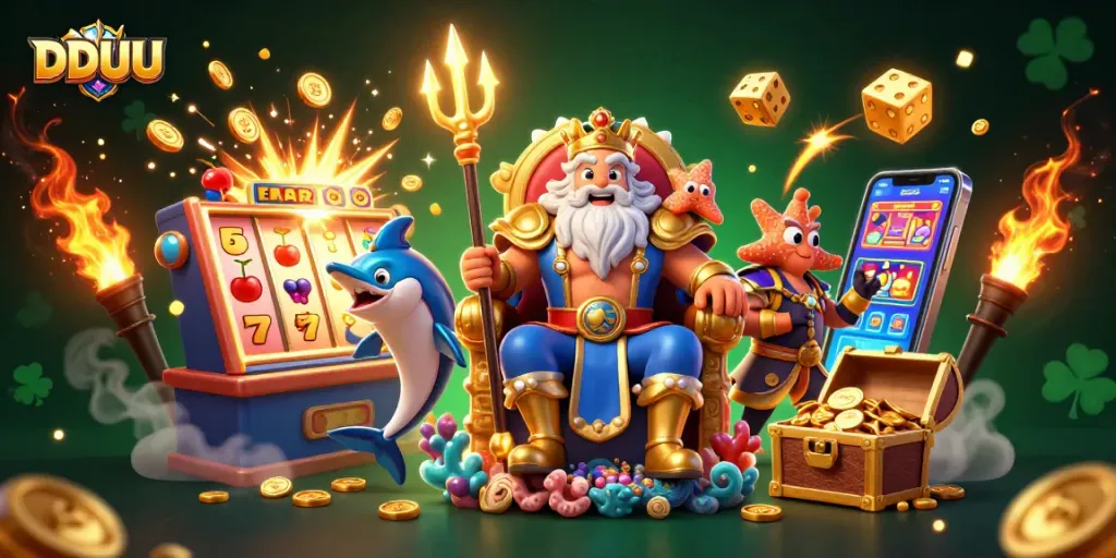 Spin and win with DDUU at a vibrant online casino featuring rich game graphics.