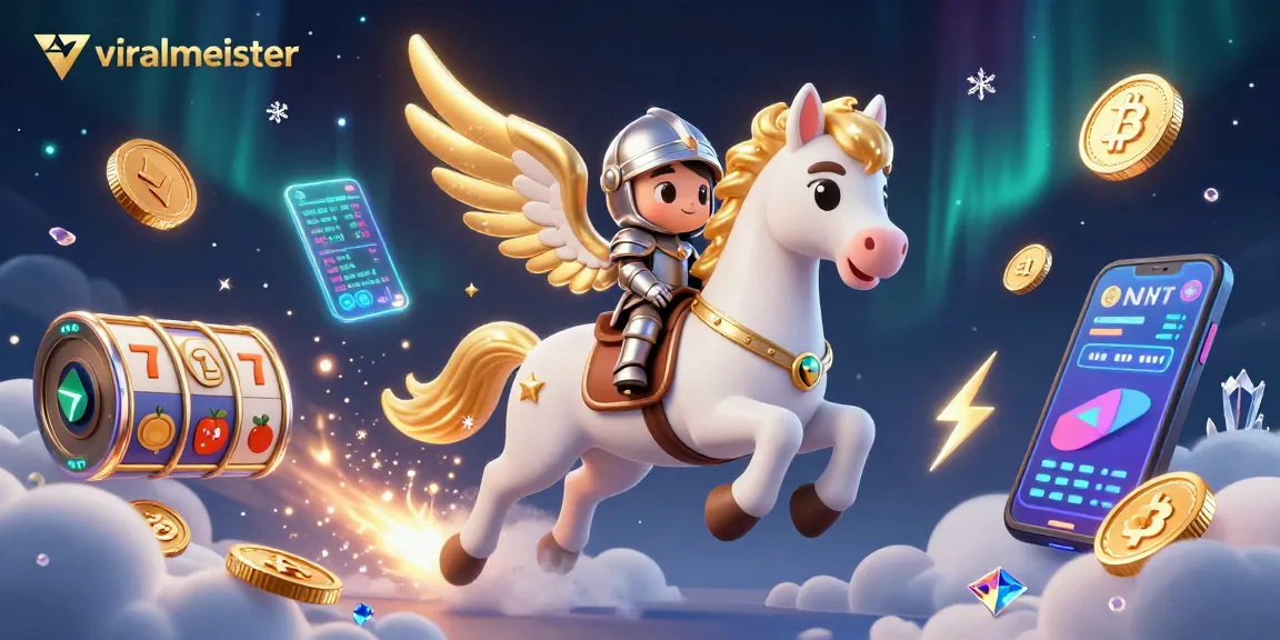 Experience winning strategies with viralmeister in a dazzling, animated casino scene featuring celestial elements.