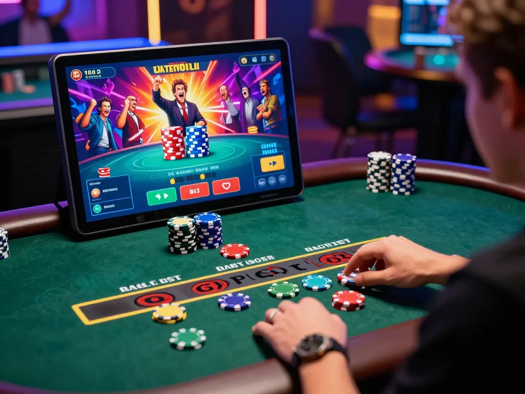 Engaging online gaming experience at TG88 with vibrant graphics and lively atmosphere.