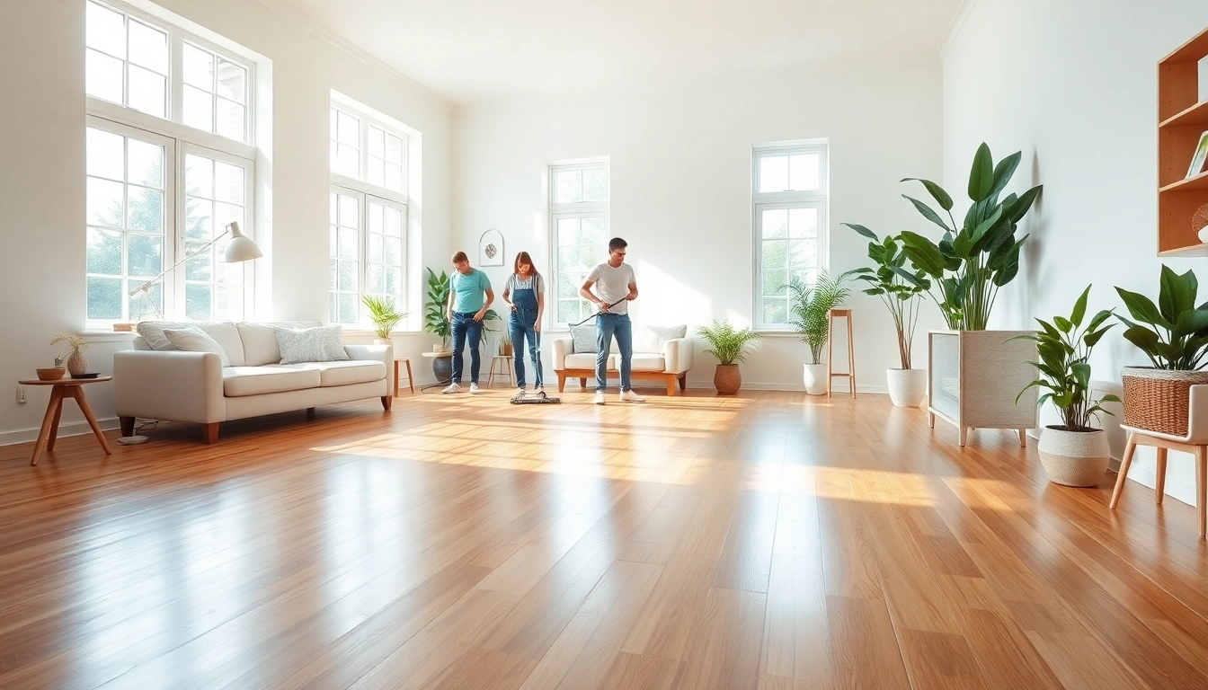 Experience exceptional deep cleaning services USA with professional cleaners in a bright, inviting living space.