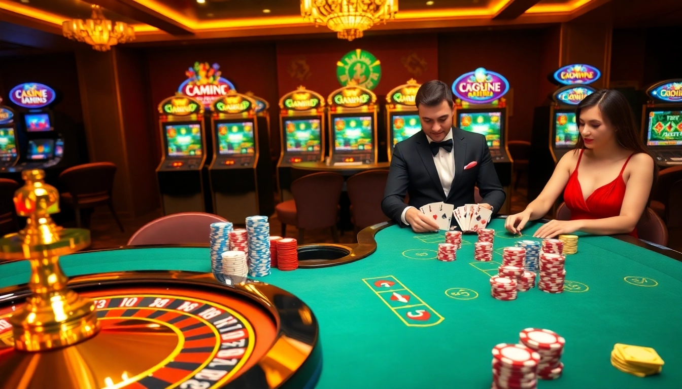 Engaged players at a luxurious casino table showcasing https://bomwin1.us.com/ poker strategizing and vibrant poker chips.