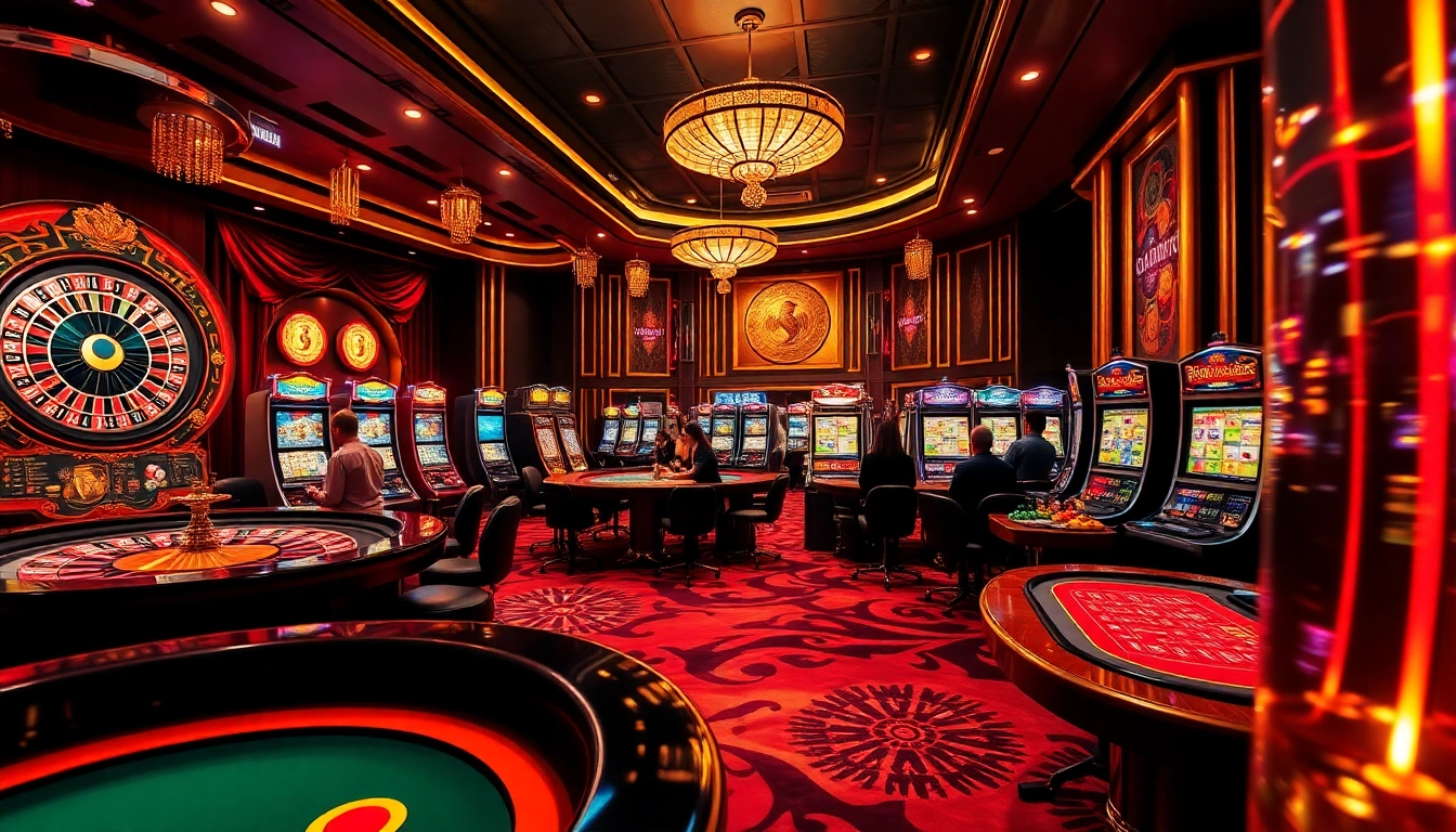 Engage in thrilling gameplay at NK88 with vibrant casino elements highlighting live dealer excitement.