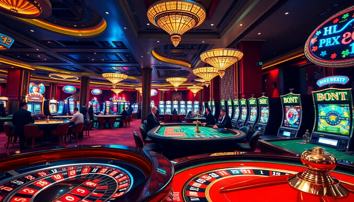 Experience the excitement at 7hh's luxurious casino with professional dealers, vibrant slot machines, and high-stakes poker tables.