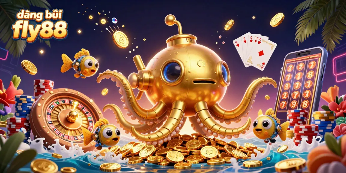 Experience đăng ký fly88 with vibrant casino elements in a rich 3D digital illustration.