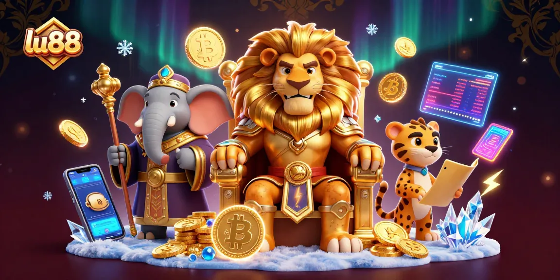 Engage with lu88's exciting gaming experience featuring vibrant characters and casino elements.