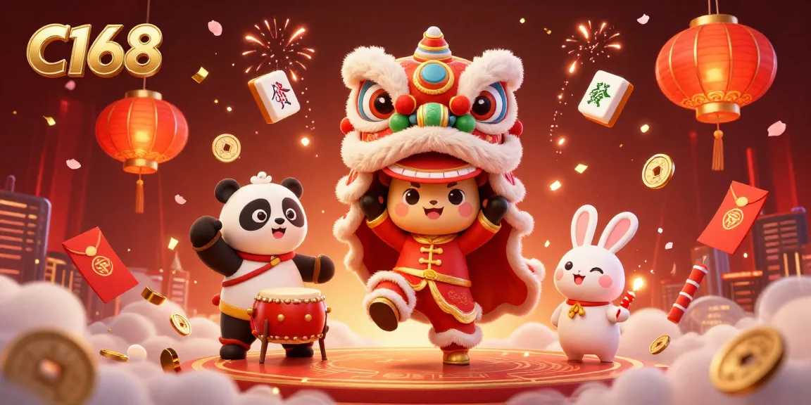 C168 players enjoy vibrant gaming action in an exciting casino scene filled with festive elements and dynamic gameplay.